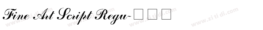 Fine Art Script Regu字体转换